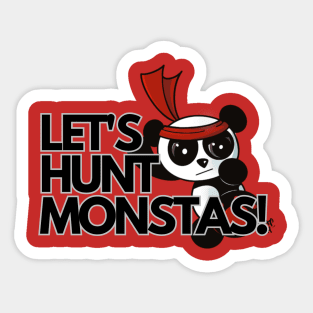 Let's Hunt Monsters - Wushu (Karate) Panda Sticker